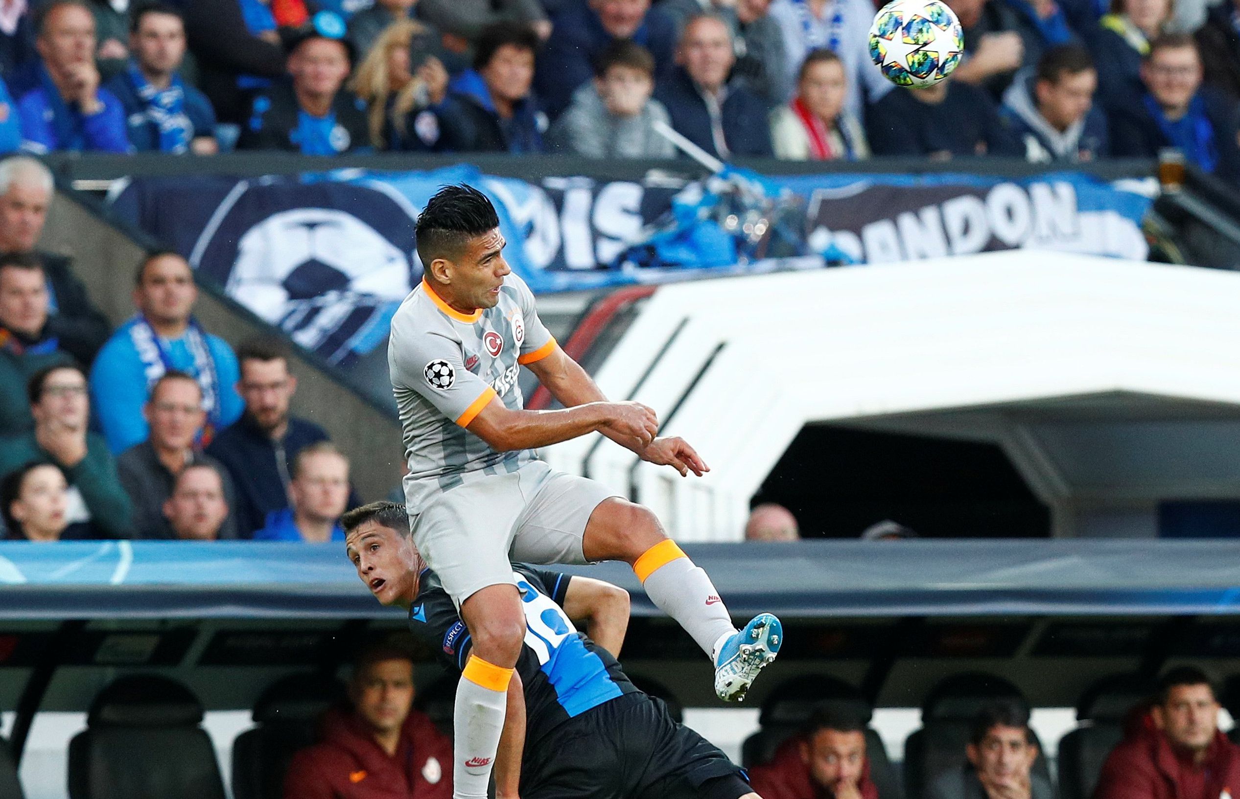 Con Radamel Falcao: Galatasaray igualó 0-0 ante Brujas por la Champions League