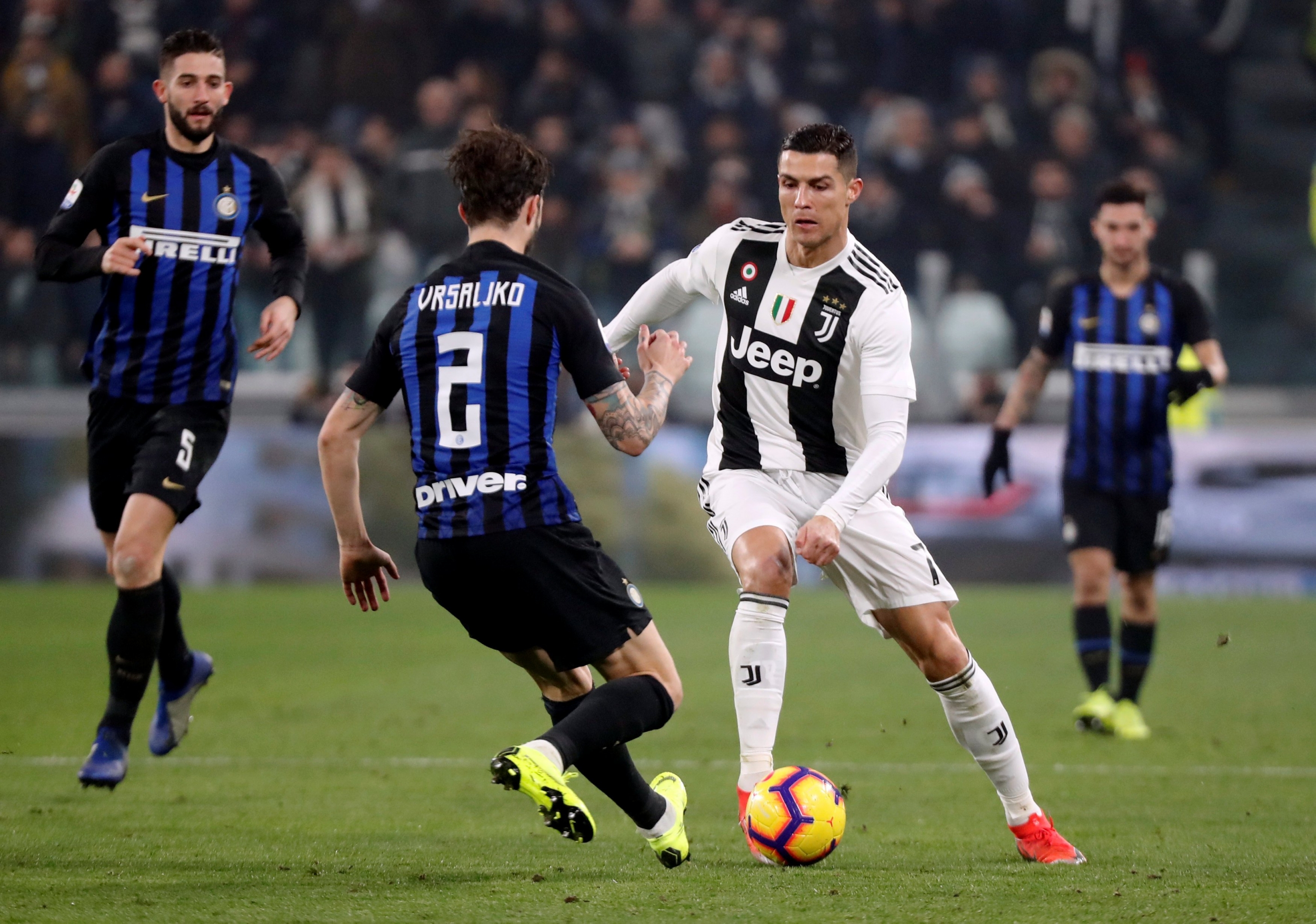 Con Cristiano Ronaldo, Juventus venció 1-0 a Inter de Milán y sigue firme en la cima de la Serie A | VIDEO