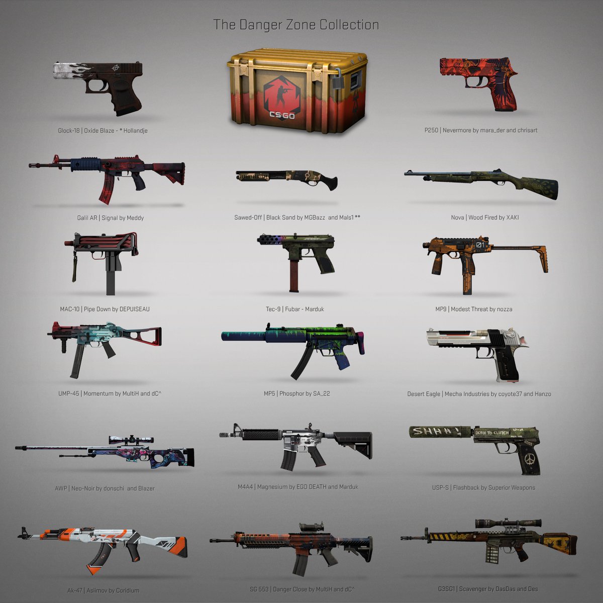 Armas para el CS:GO Danger Zone (Foto: Twitter)