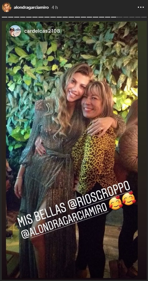 Alondra junto a la tía de Paolo Guerrero