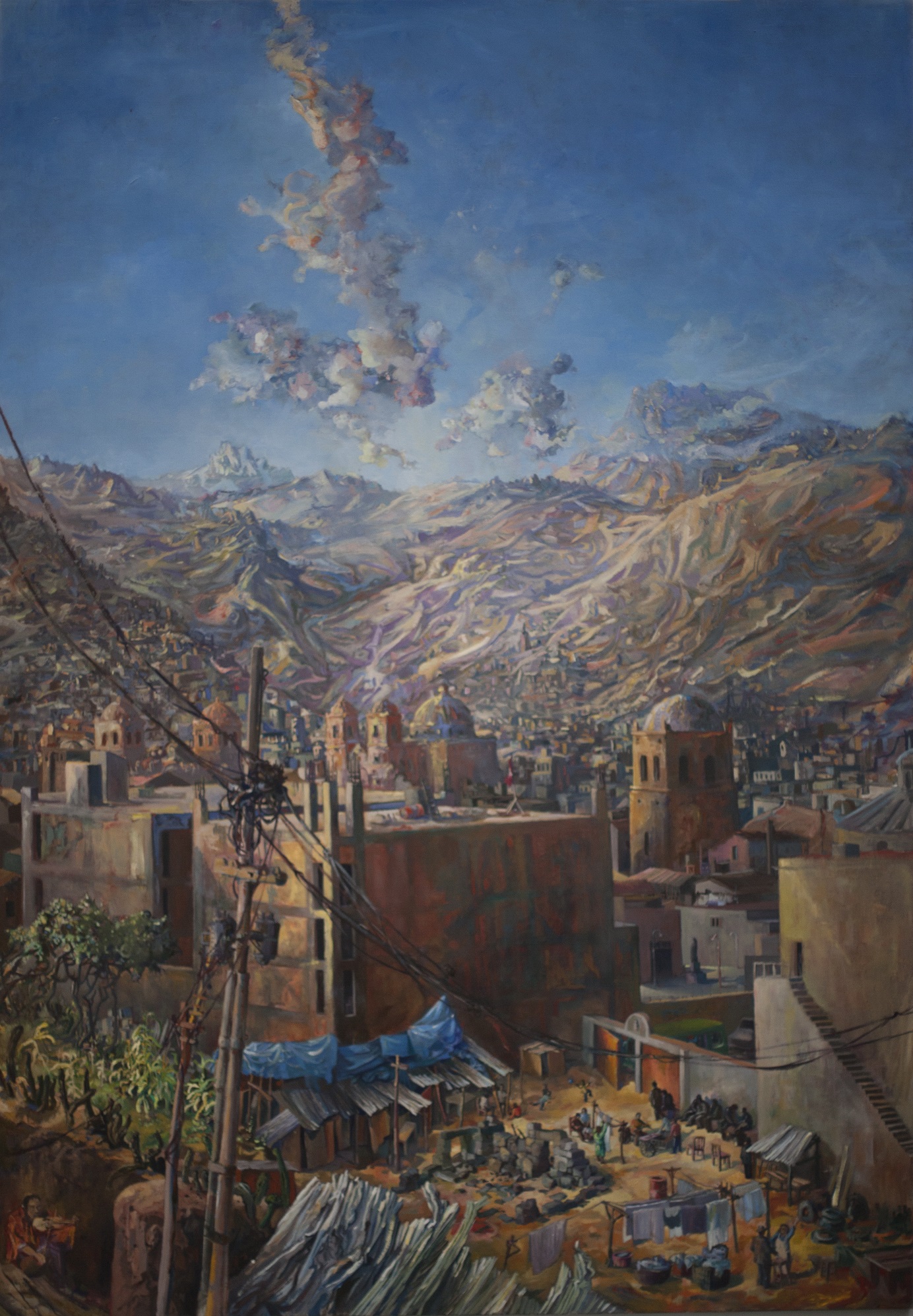 Velarde propone un uso especial del color en sus pinturas. (Difusión)