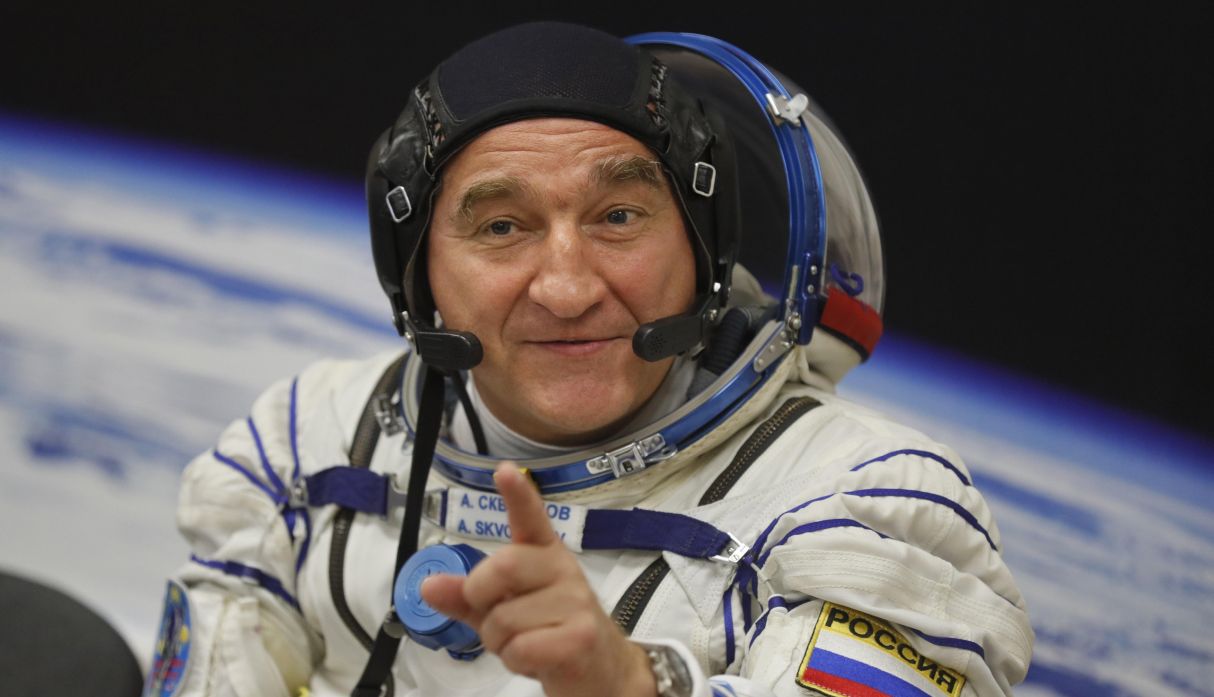 En la imagen, el tripulante ruso Alexandr Skvortsov. (Foto: AFP)