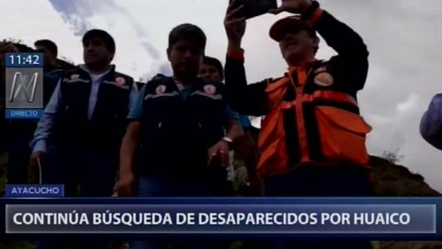 Ayacucho: continúa búsqueda de desaparecidos por huaico en Calicanto