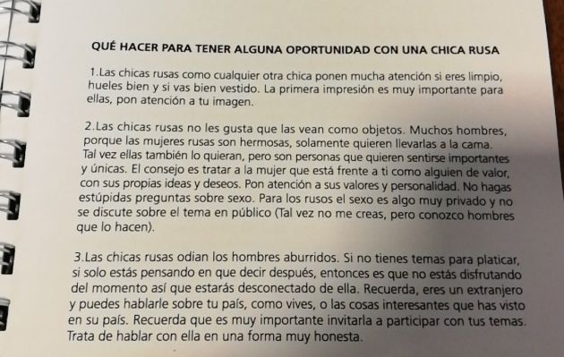 Mundial Rusia 2018: Publican manual machista en Argentina para que periodistas conquisten a mujeres rusas