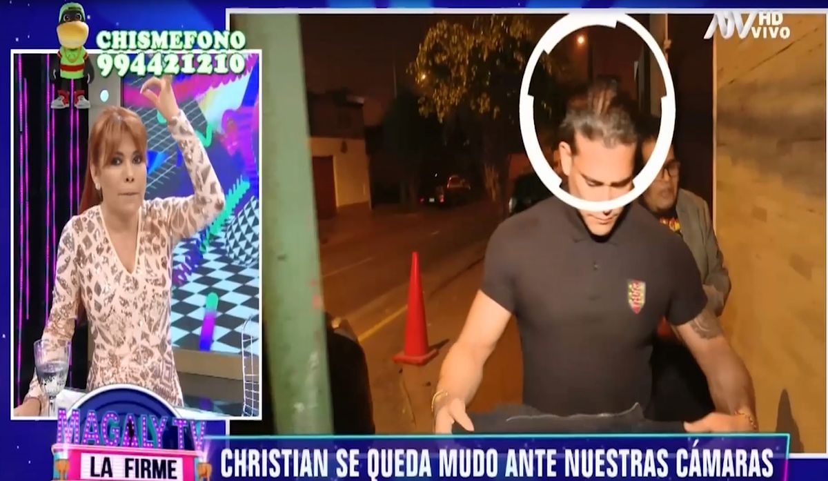 A Christian Domínguez le preguntaron por Isabel Acevedo, no contestó y se le estaría cayendo el cabello